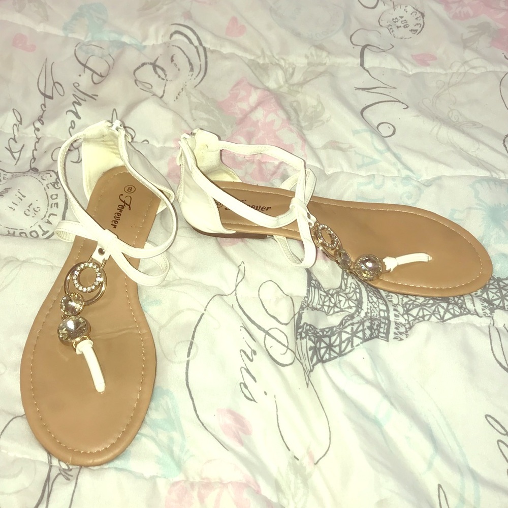Forever Rhinestone Gladiator Style Sandals